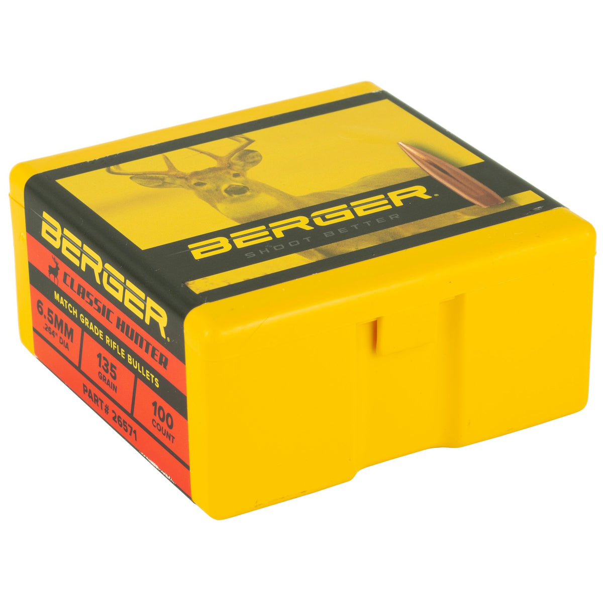 Berger Bullets - 6.5 mm 135 Grain Classic Hunter Bullets - 100 ct