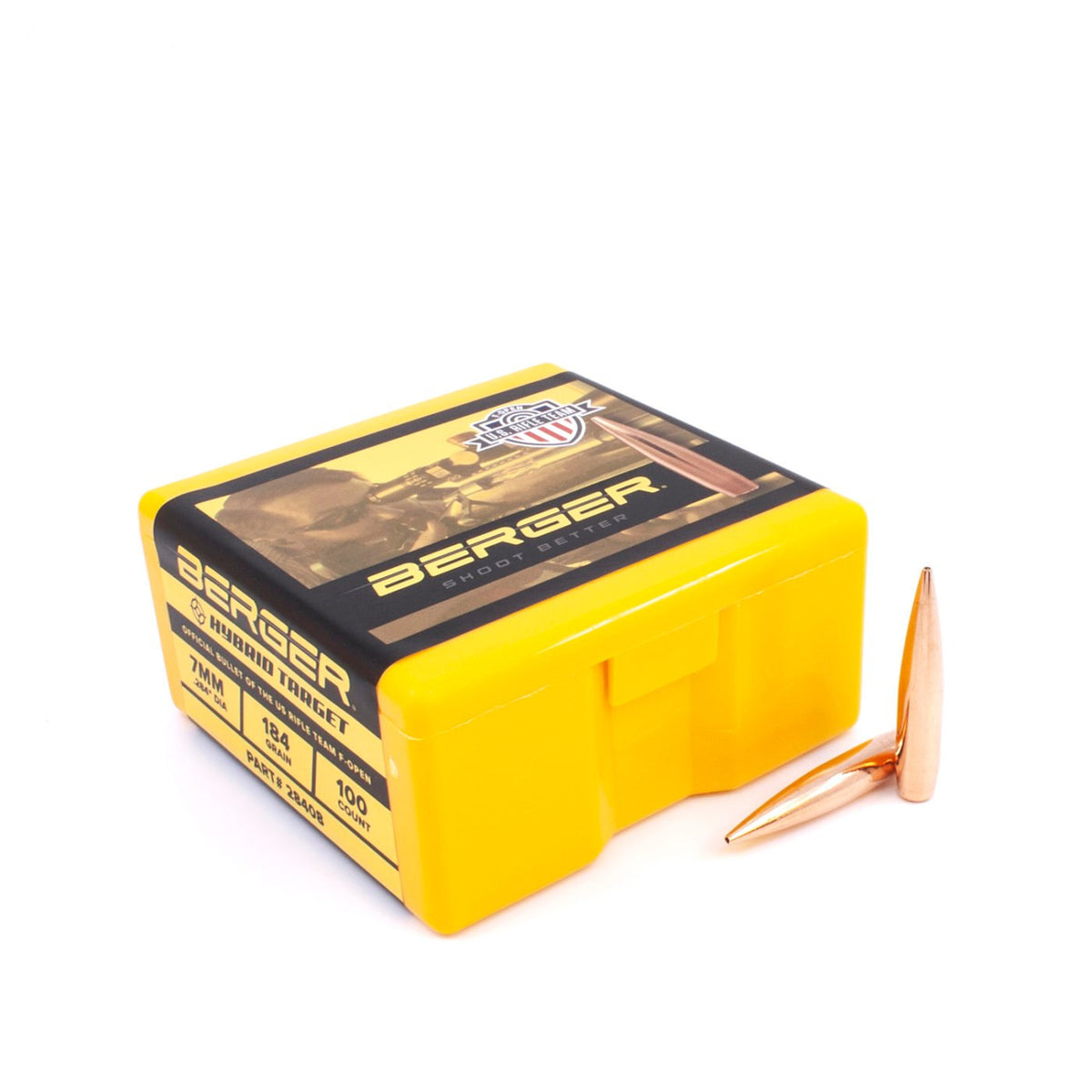 Berger Bullets - 7 mm 184 Grain F-Open Hybrid Target Bullets