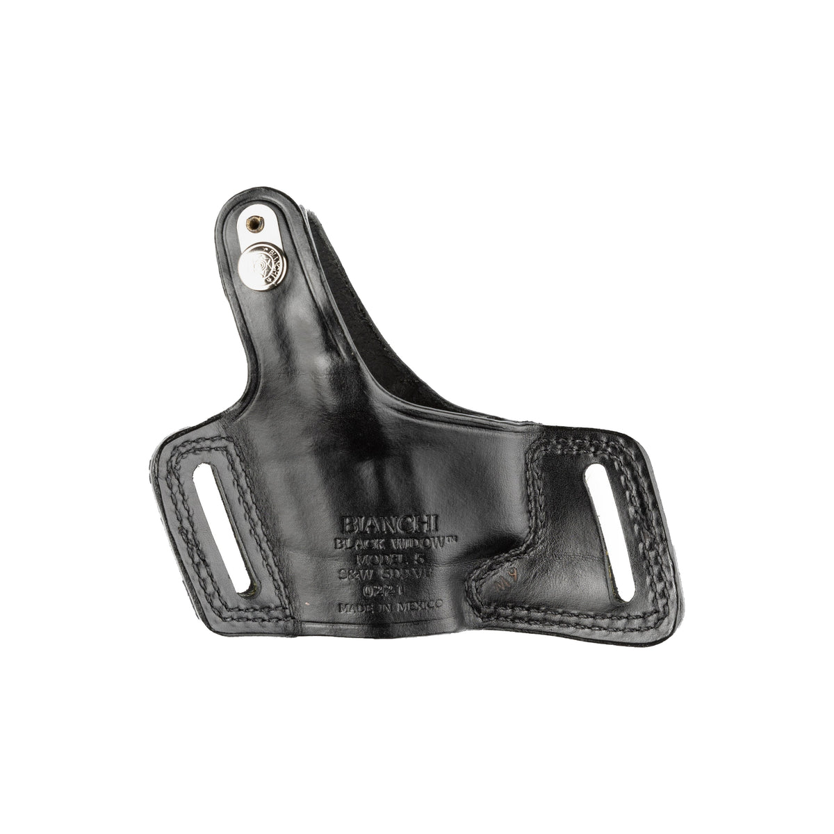Bianchi - Black Widow Belt Slide Holster, Black, Right Hand — view 2