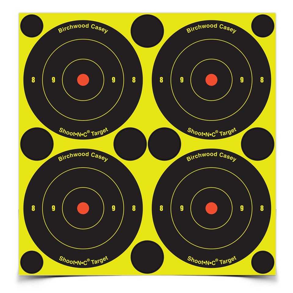 Birchwood Casey - Shoot•N•C 3 Inch Bull's-Eye Target - 48 Pack