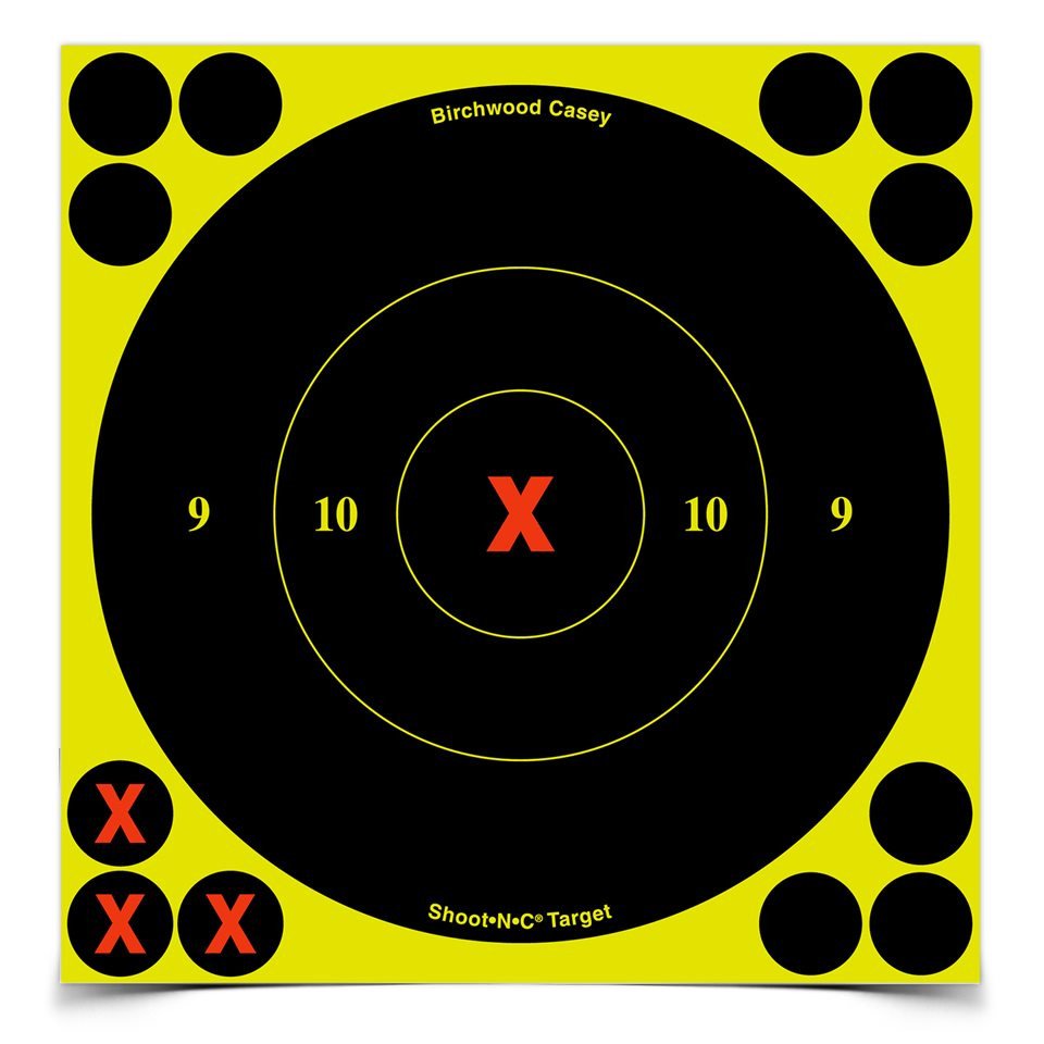 Birchwood Casey - Shoot•N•C 6 Inch X-Bull's-Eye Targets, 60 Pack