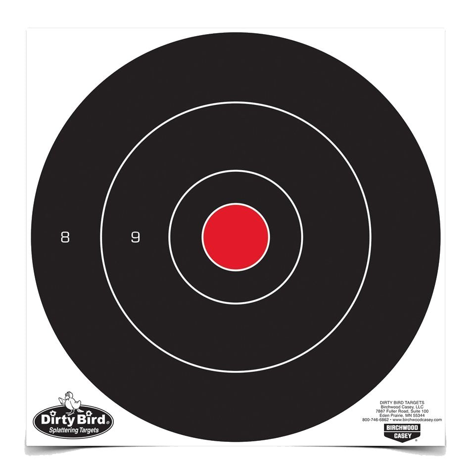 Birchwood Casey - Dirty Bird 12 Inch Bull's-Eye Target - 12 Pack
