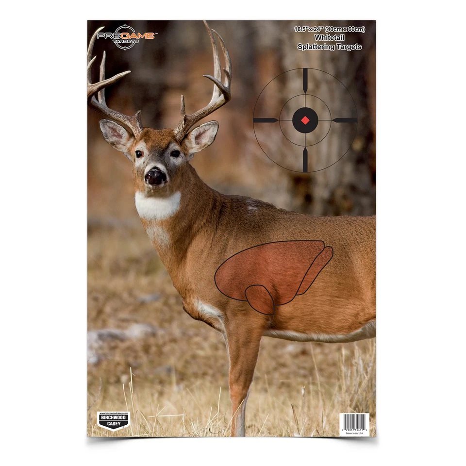 Birchwood Casey - PREGAME Whitetail Deer Targets, 3 Pack