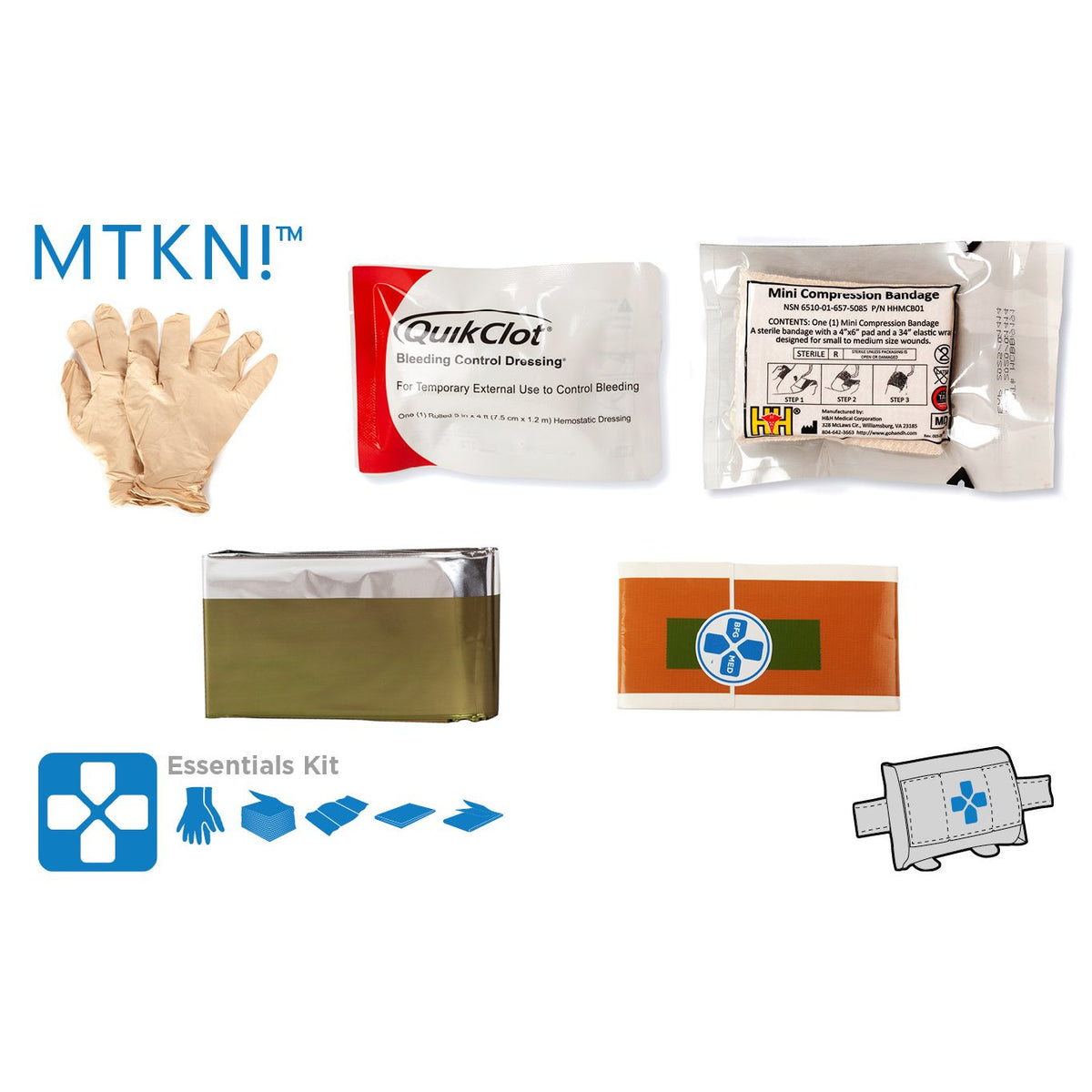 Blue Force Gear - Micro Trauma Kit NOW! Belt Mount - Multicam