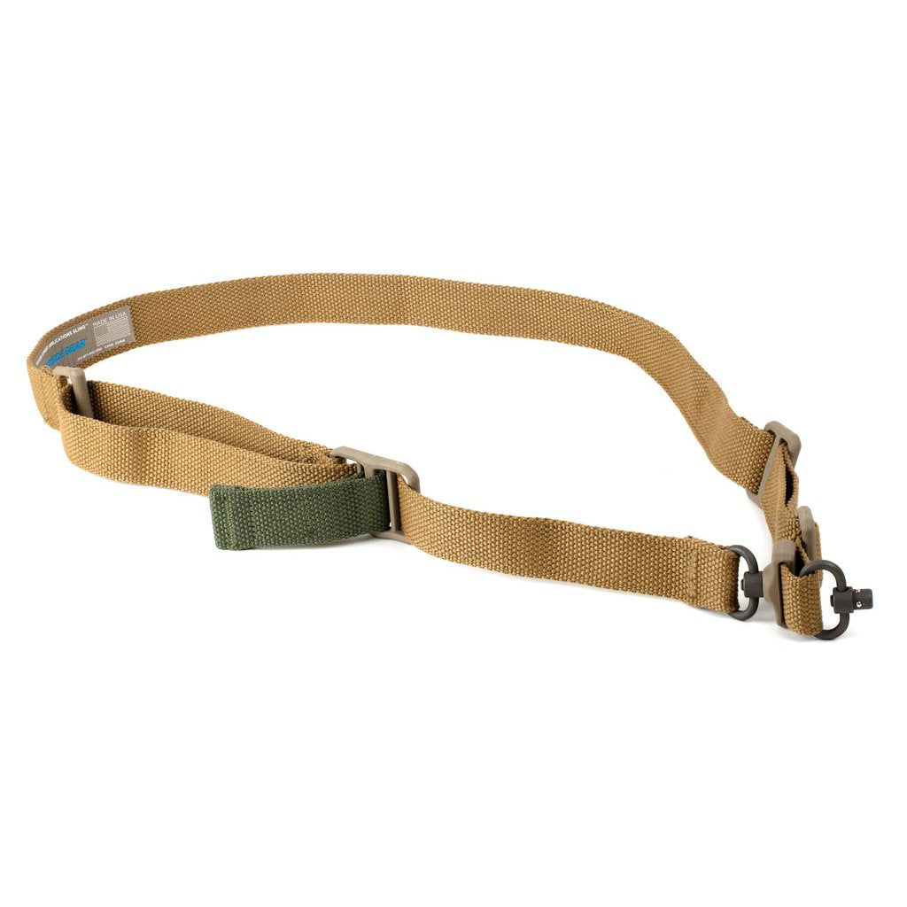 Blue Force Gear - Vickers 221 Sling, Black, Padded, RED Swivel