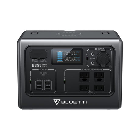 BLUETTI EB55 Portable Power Station | 700W 537Wh