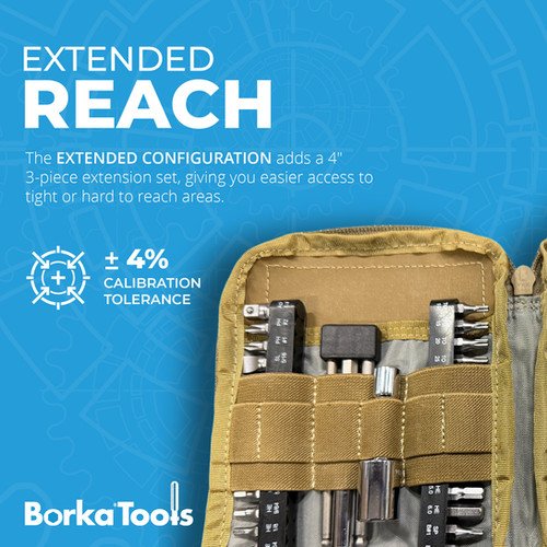 Borka - Extended Tool Kit with 3pc Extension Bit Set