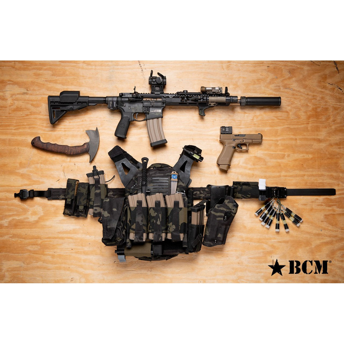 Bravo Company - Mod 3 Stock with Riser for Mil-Spec Tube - Black