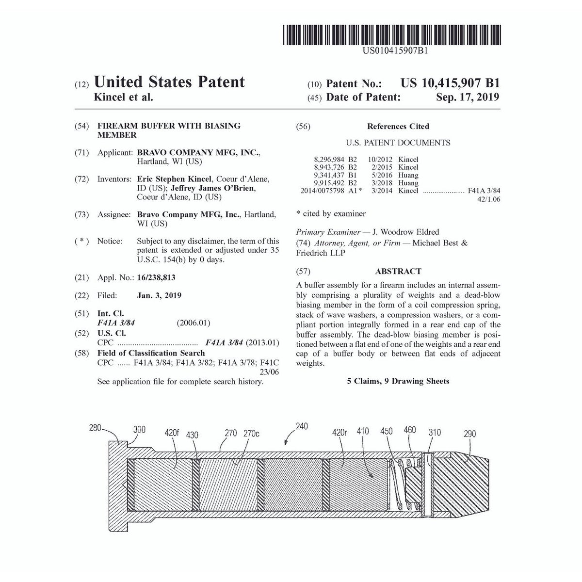Bravo Company - BCM MK2 Recoil Mitigation System Mod 1 T1