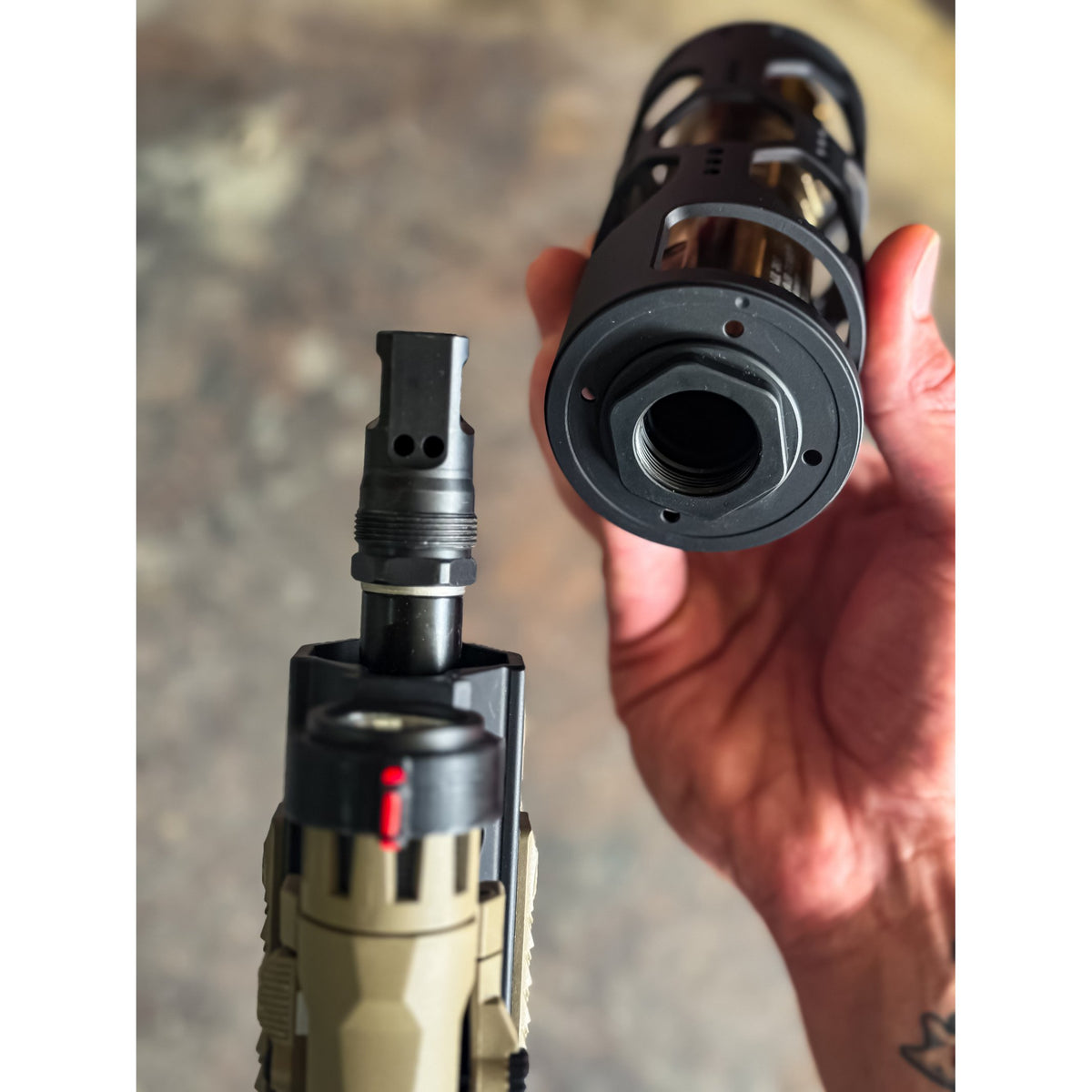 Breek Arms - Plan B Echo Single Port Muzzle Brake 1/2x28 TPI 9MM — view 4