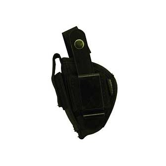 Bulldog Cases - Extreme Pistol Holster Belt Loop & Clip (AMBI) Black