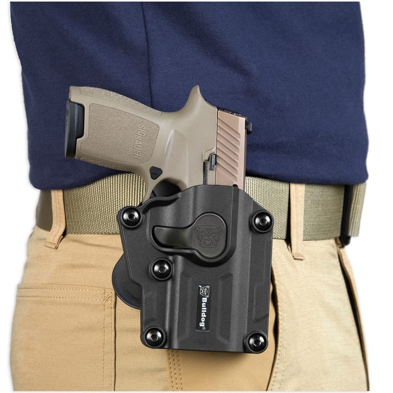 Bulldog Cases - Max Multi-Fit Polymer Holster for Full Size - LH