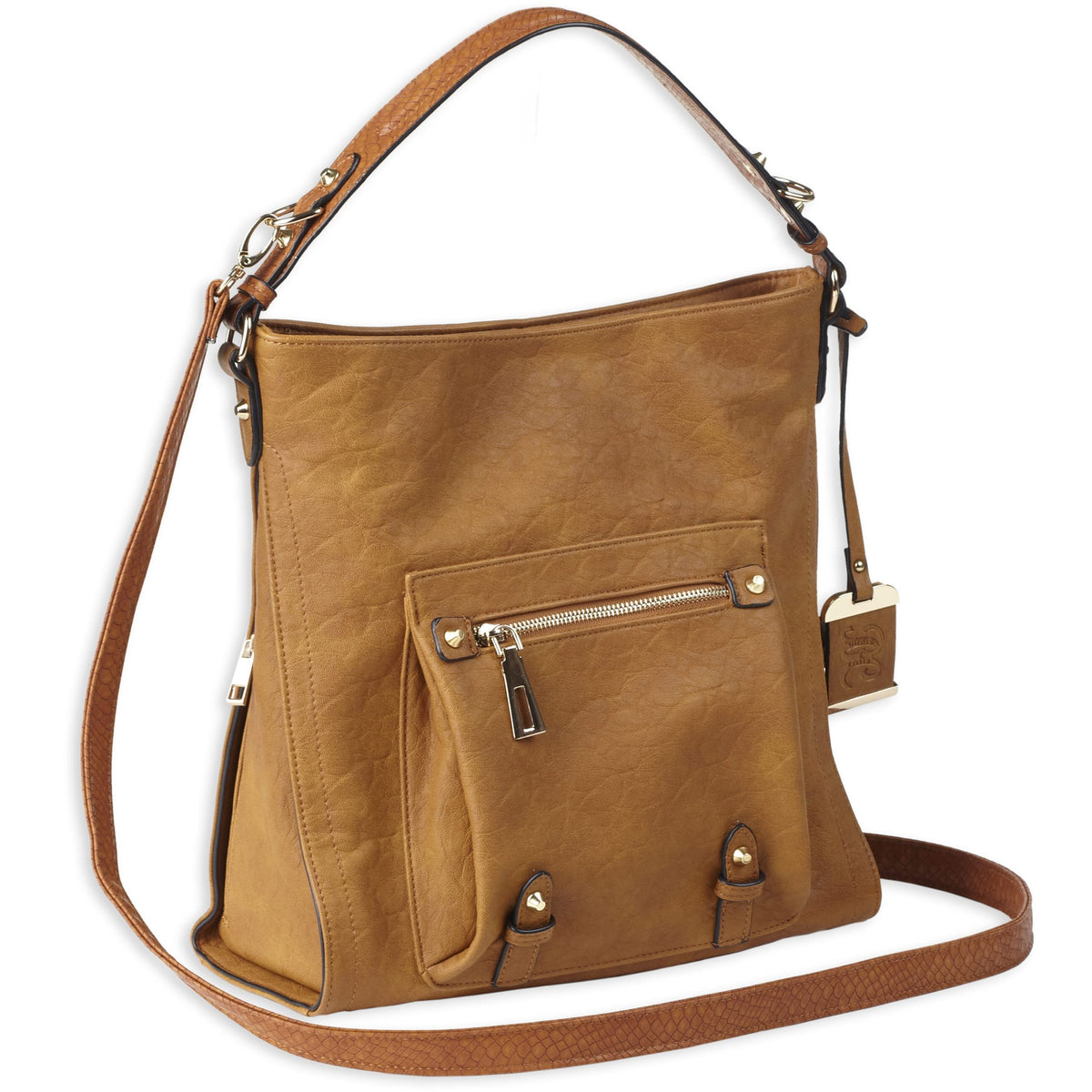 Bulldog Cases - Hobo Anna Purse with Holster - Cognac