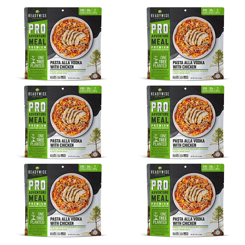 ReadyWise - 6 CT ReadyWise Pro Adventure Meal Farfalle alla Vodka with Chicken