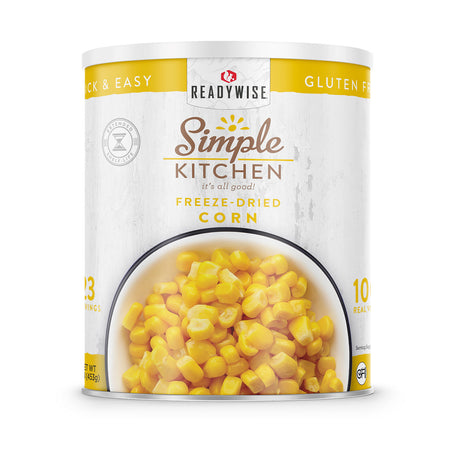 ReadyWise - Simple Kitchen Freeze-Dried Corn - 23 Serving #10 Can