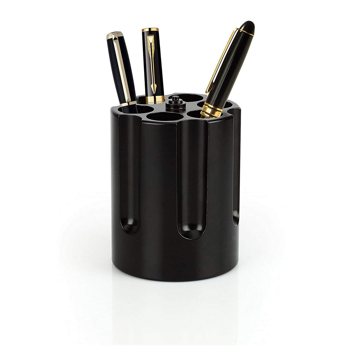 Caliber Gourmet - Revolver Cylinder Pen Holder - Black