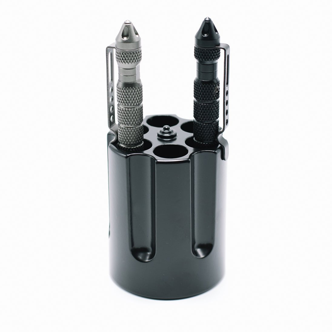 Caliber Gourmet - Revolver Cylinder Pen Holder - Black