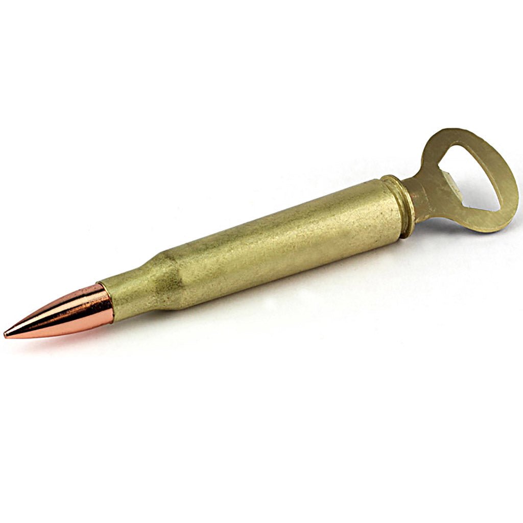 Caliber Gourmet - 50 Caliber Bottle Opener, Stainless Steel, Gold