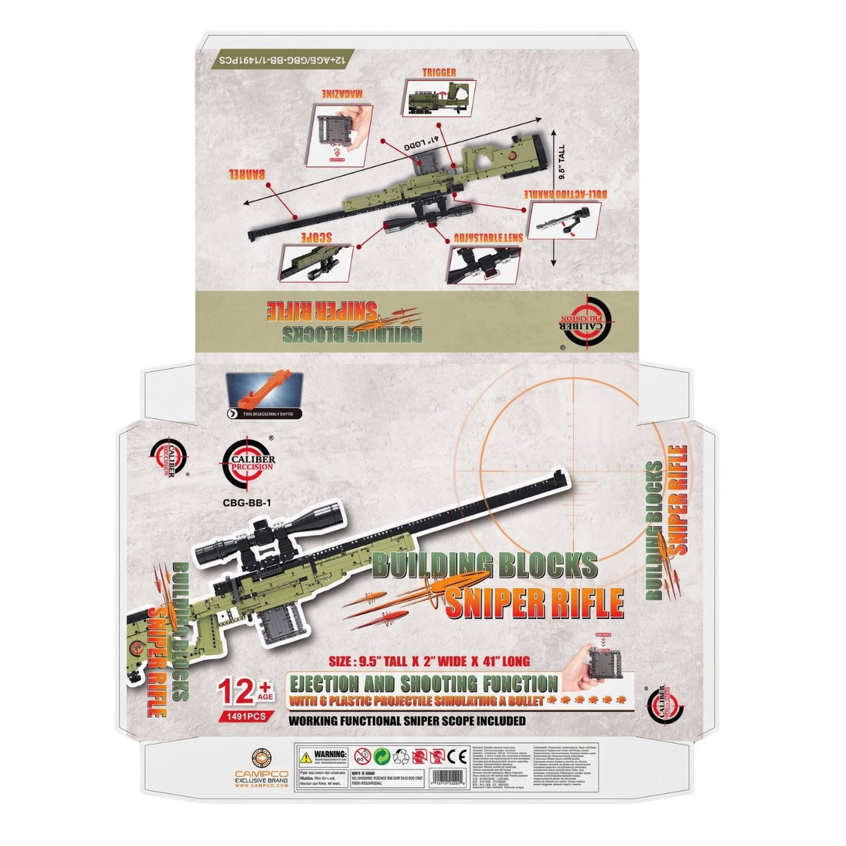 Caliber Gourmet - Precision Building Blocks Sniper Rifle