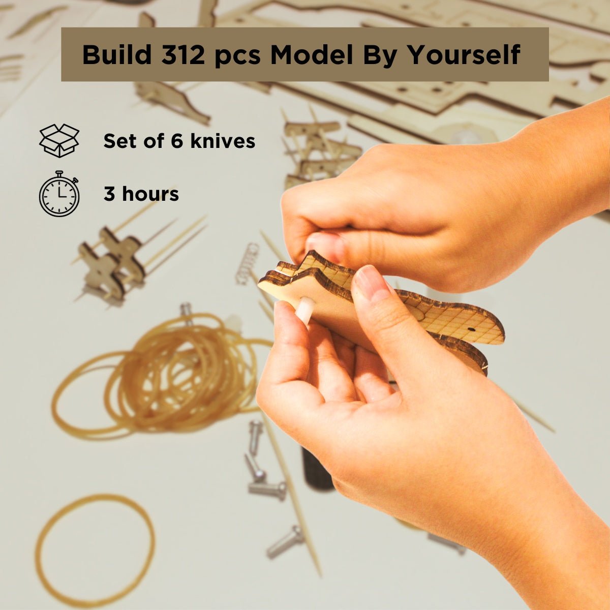 Caliber Gourmet - Wood Knives Puzzles Set — view 5