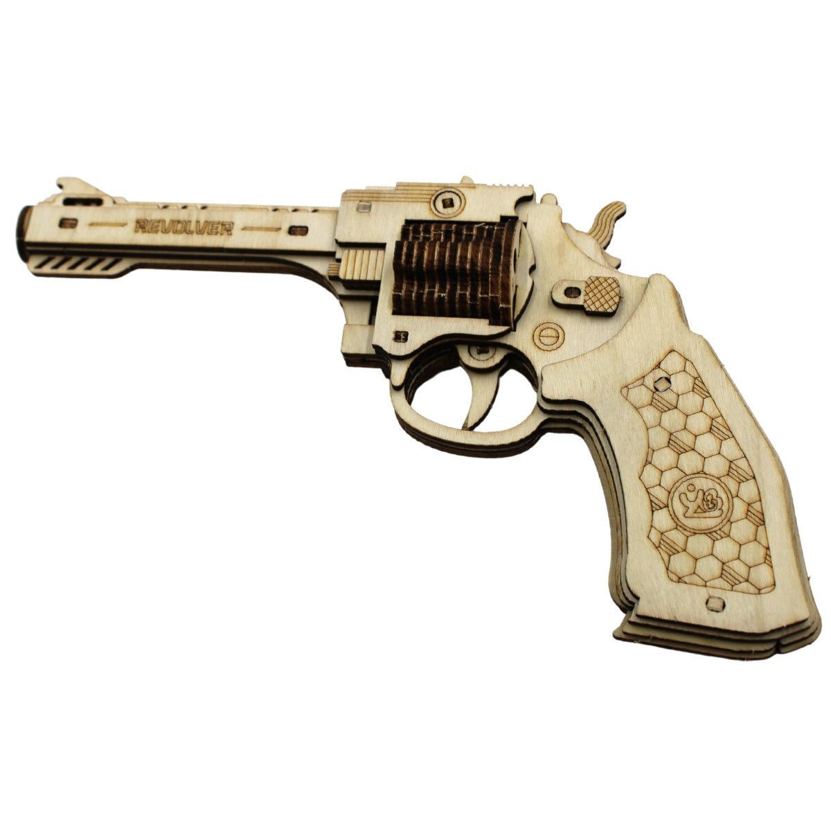 Caliber Gourmet - Revolver Wood Puzzle Gun Kit