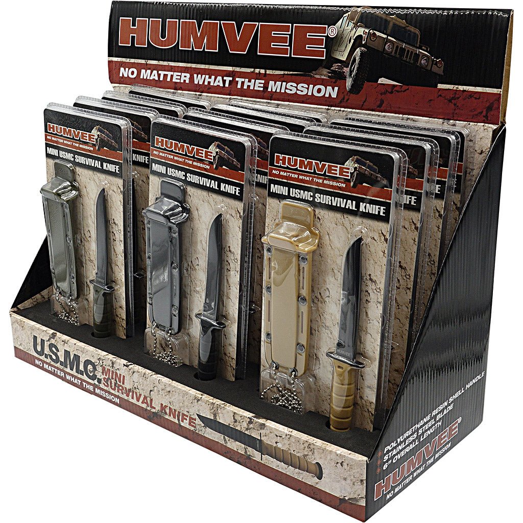 Caliber Gourmet - HUMVEE Combat Mini Survival Neck Knife Set