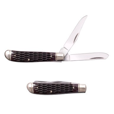 Cold Steel - Mini Trapper Folding Knife with Jigged Bone Handle