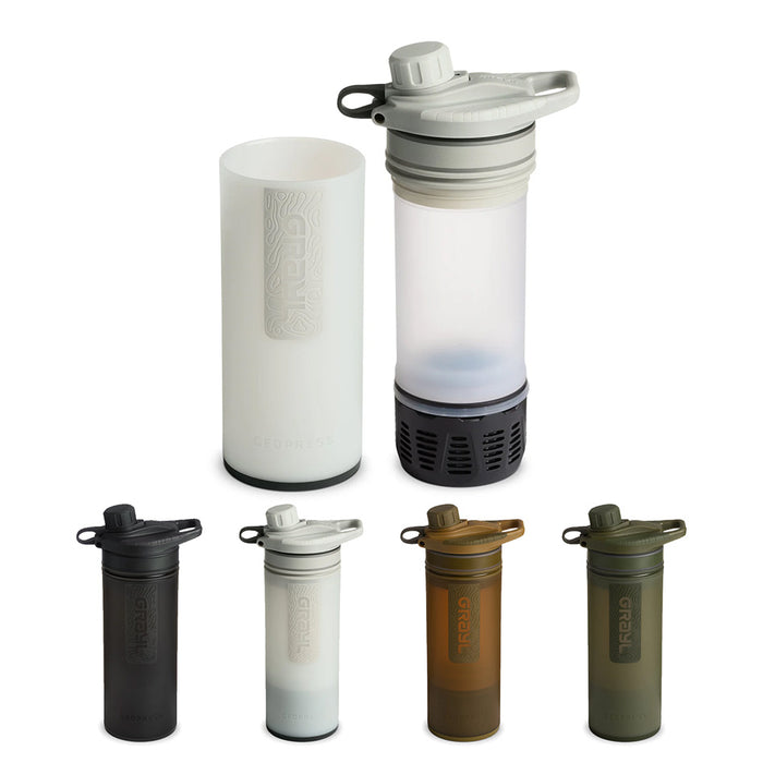 Assorted tactical gear in various colors for outdoor survival and emergency preparedness