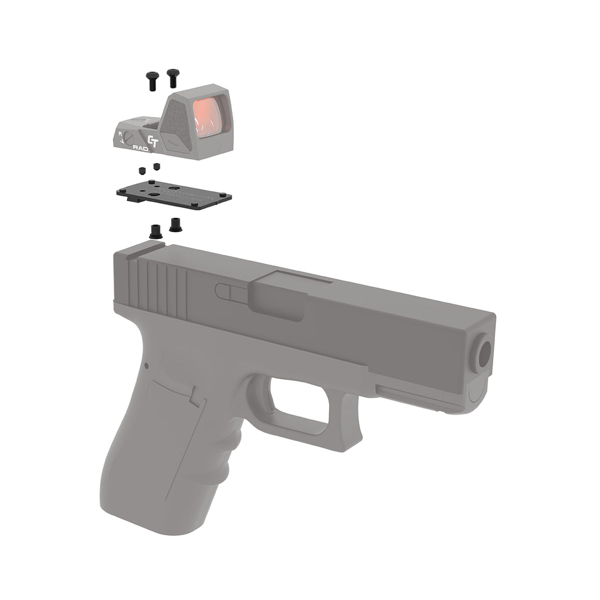 Crimson Trace - CT RAD Dovetail Mounting Kit for Glock