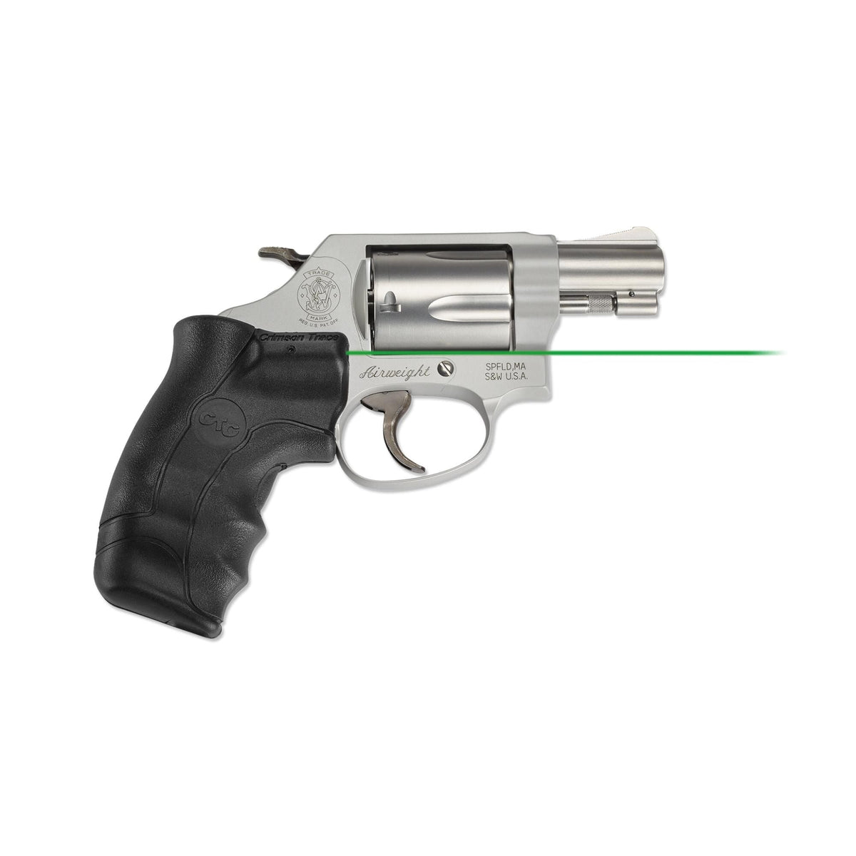 Crimson Trace - LG-350G Green Lasergrips for S&W J-Frame