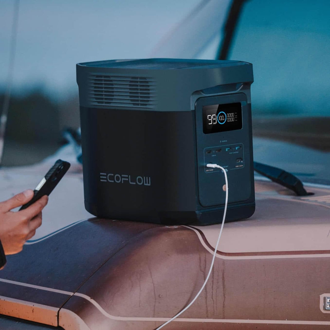 EcoFlow Delta 2 portable power station for outdoor survival and emergency preparedness