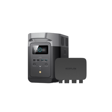EcoFlow Delta 2 Portable Power Station with 800W Alternator Charger for emergency preparedness and outdoor use
