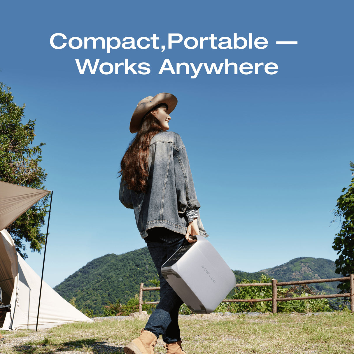 EcoFlow - DELTA 3 CLASSIC Portable Power Station - Light Gray