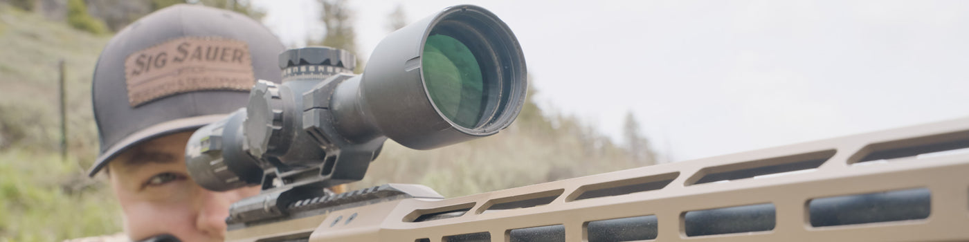High-tech electro-optics riflescope for precision targeting in tactical and survival scenarios.
