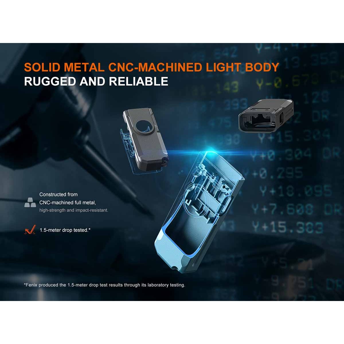 Fenix - E06R Rechargeable EDC Flashlight - Gray