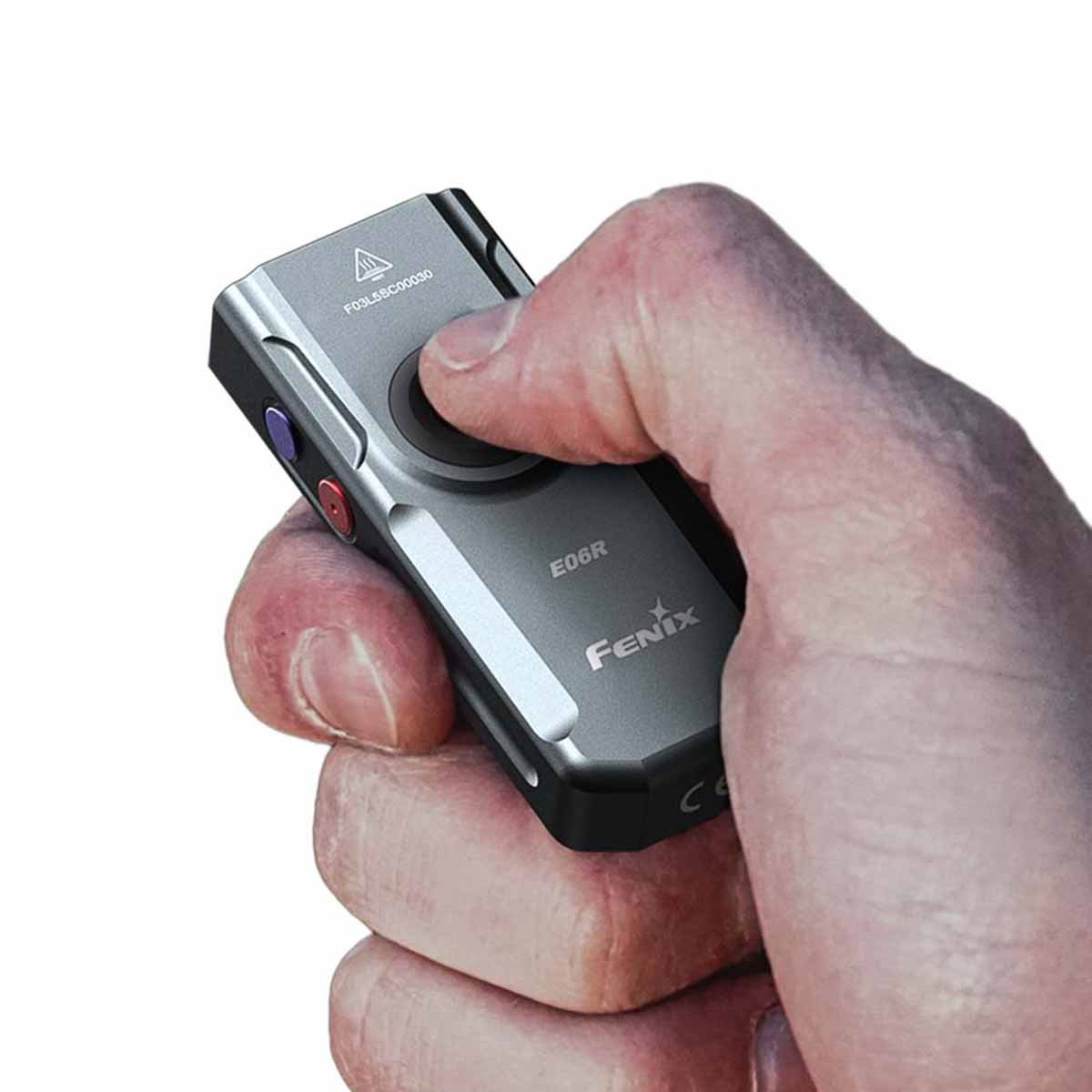 Fenix - E06R Rechargeable EDC Flashlight - Gray