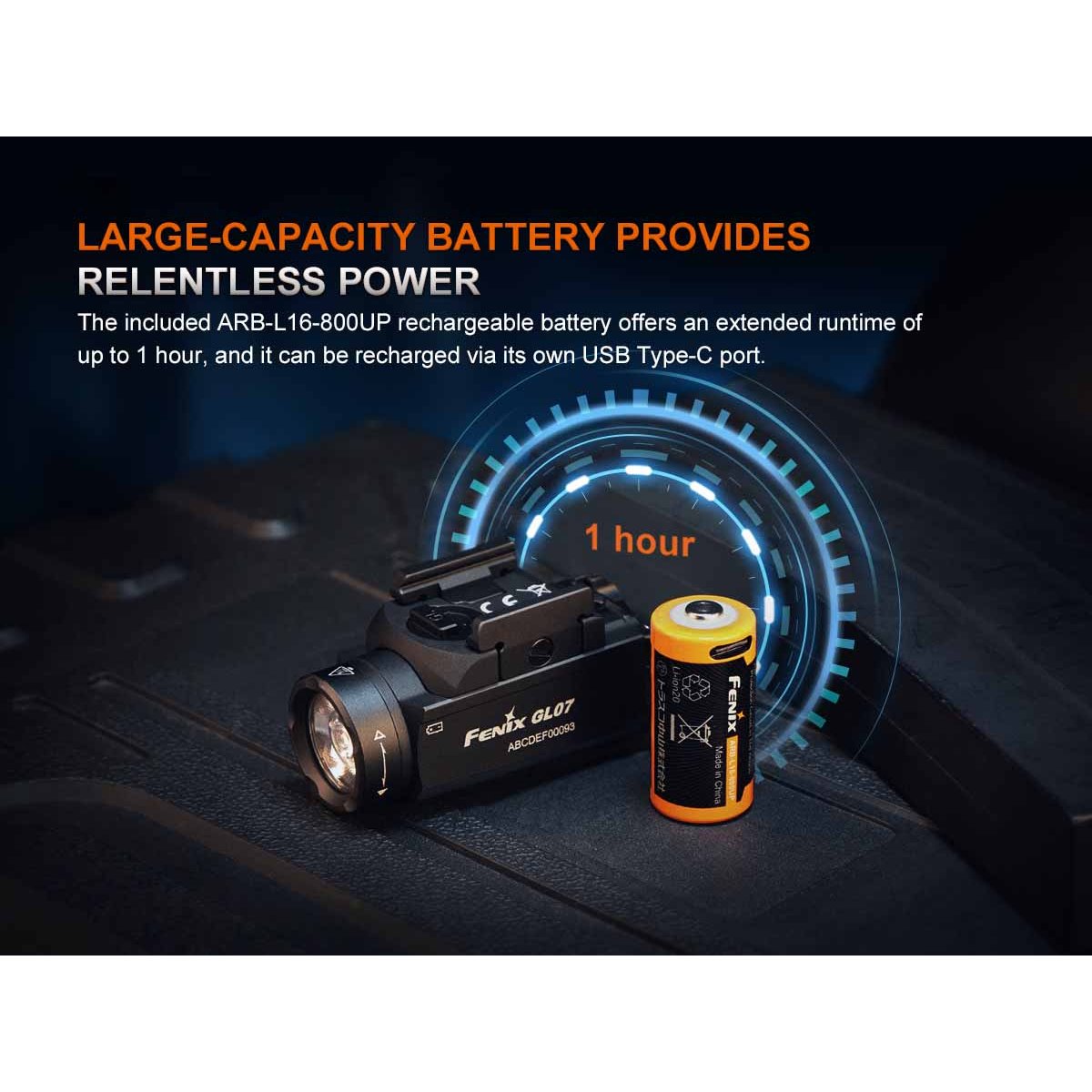 Fenix - GL07 Compact Weapon Light for Glock and Picatinny