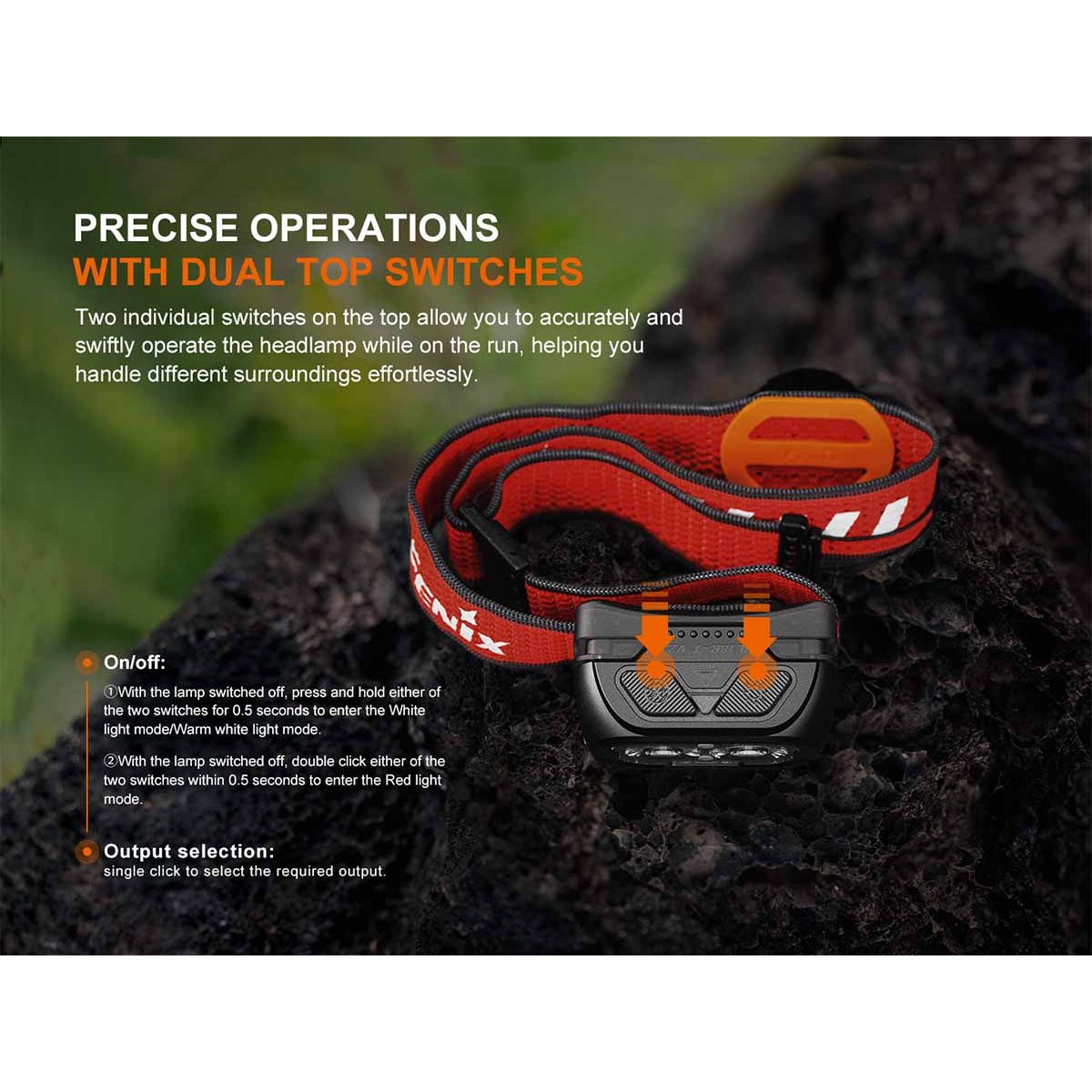 Fenix - HL18R-T V2.0 Rechargeable Headlamp - Black