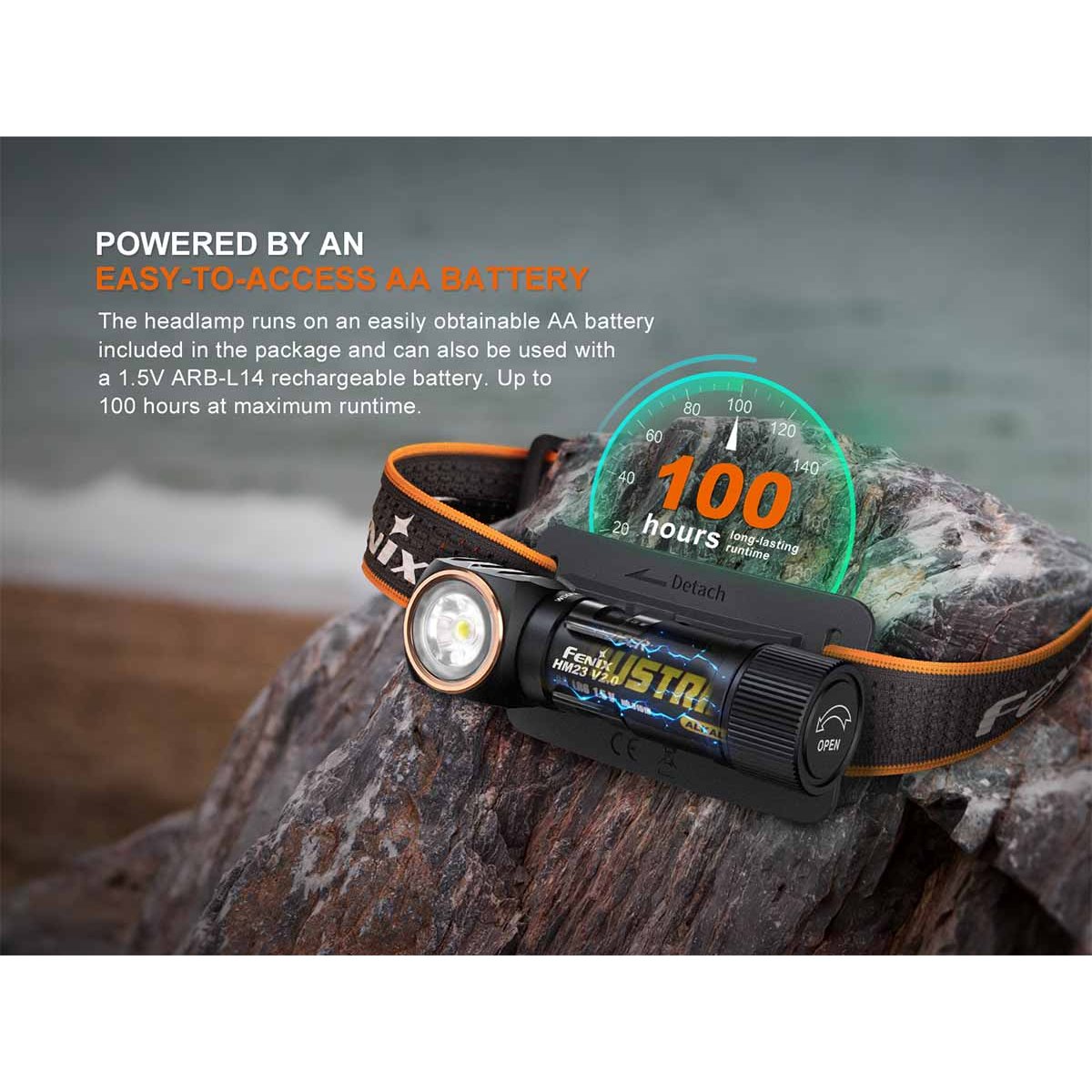 FENIX - HM23 V2.0 AA-Powered Headlamp