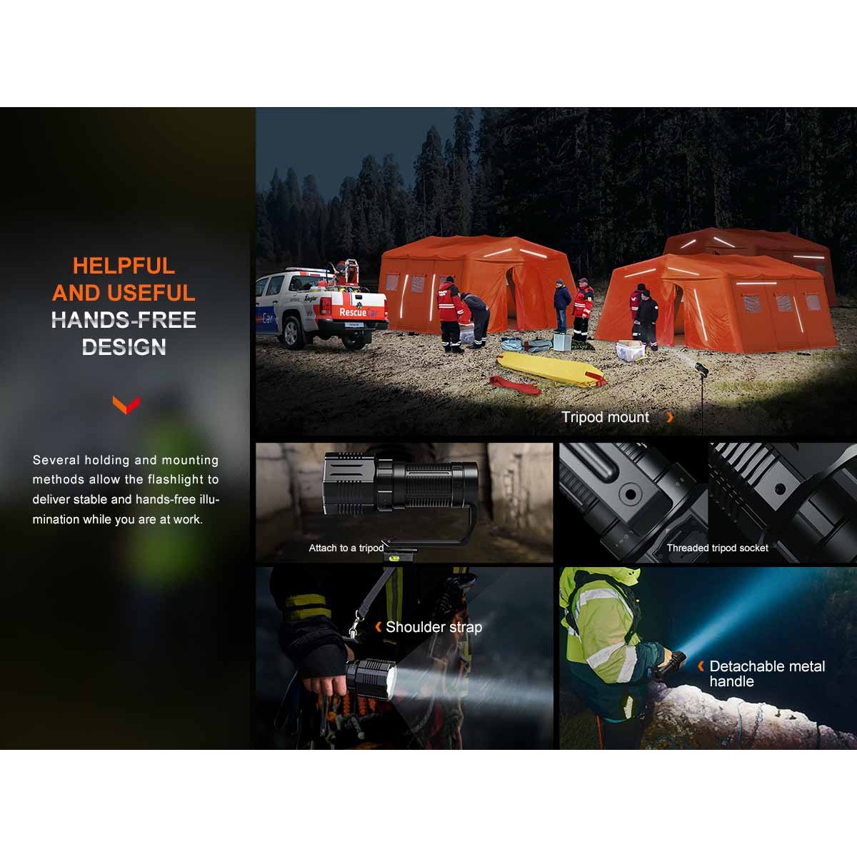 Fenix - LR60R Search Flashlight with 21000 Lumens — view 12