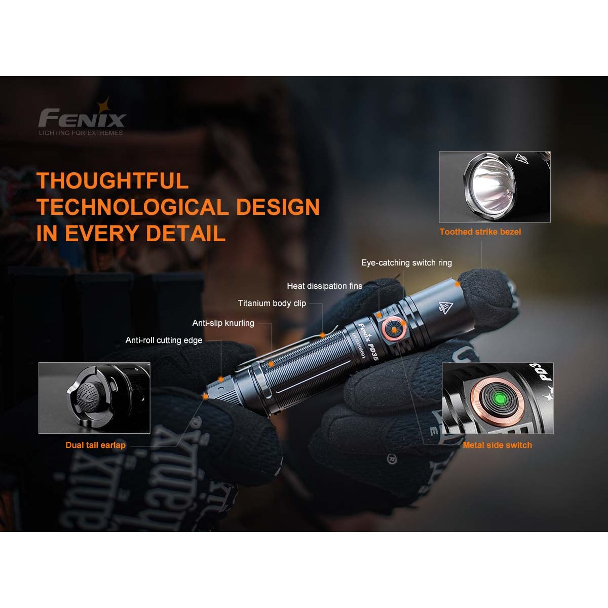 Fenix - PD35 V3.0 Flashlight - Black