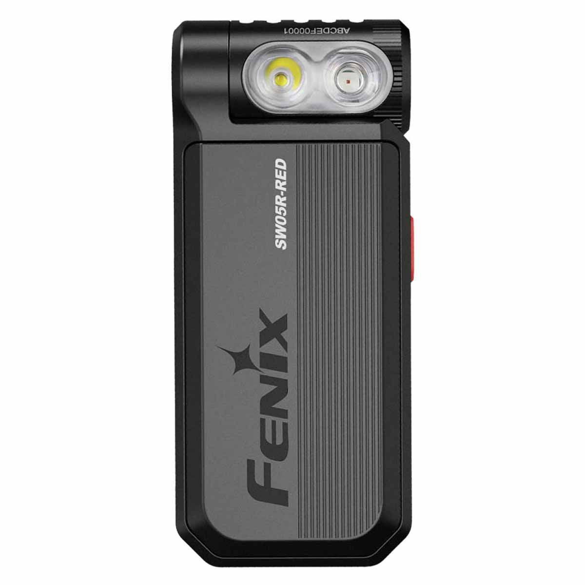 Fenix - SW05R-RED Clip On Flashlight with Red Light - Black