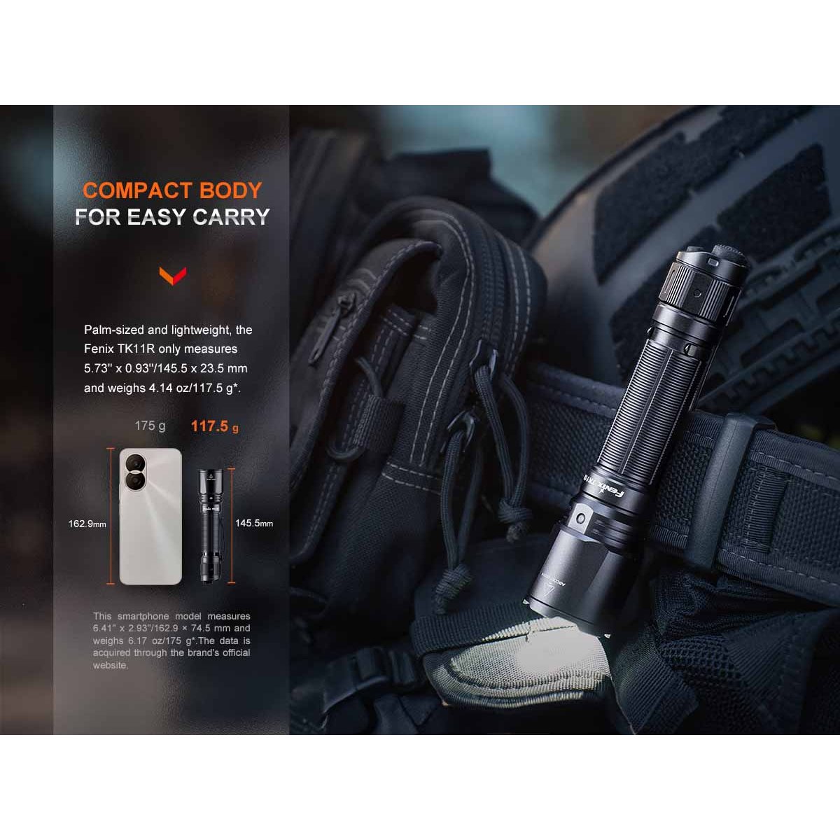 Fenix - TK11R Rechargeable Tactical Flashlight
