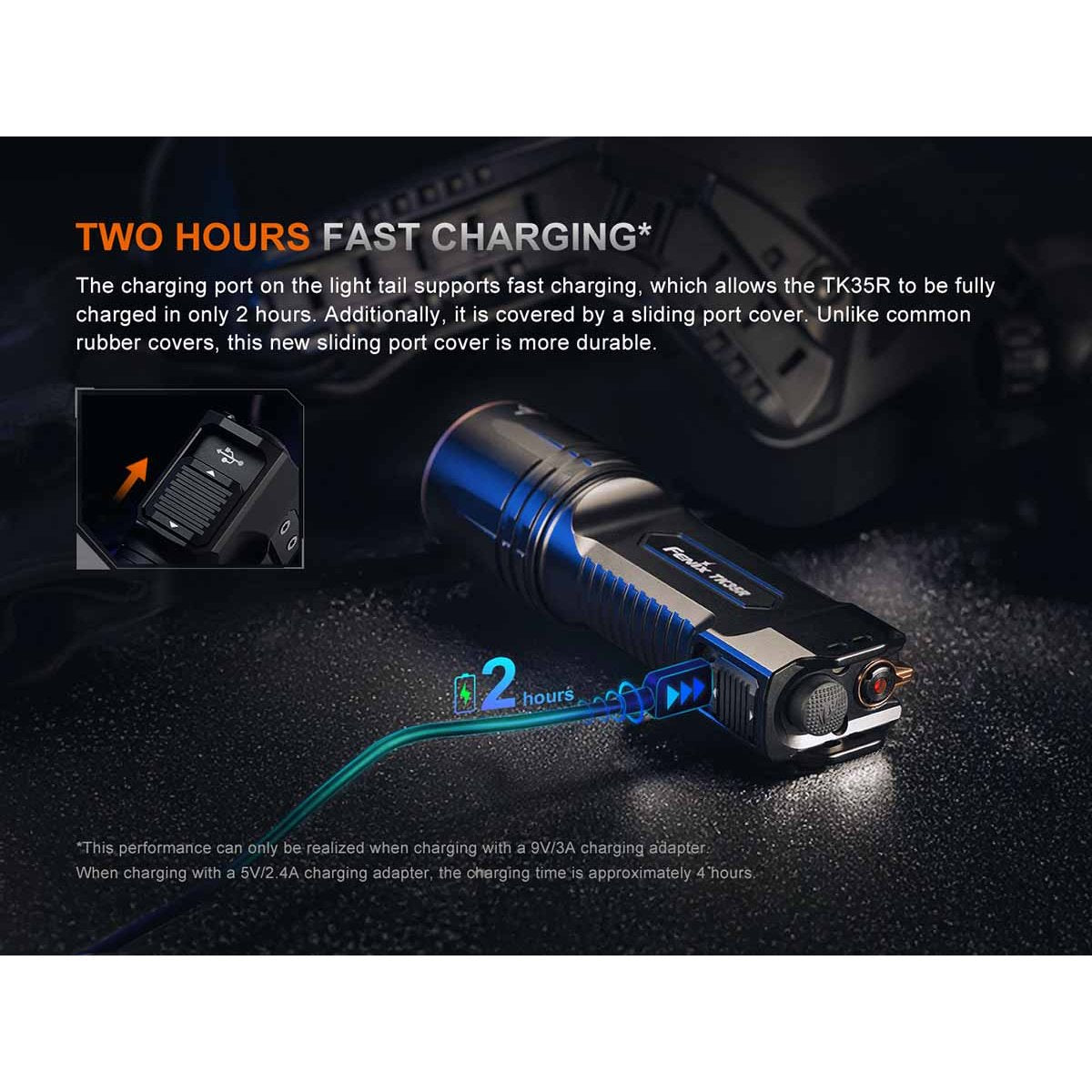 Fenix - TK35R RED Rechargeable Flashlight