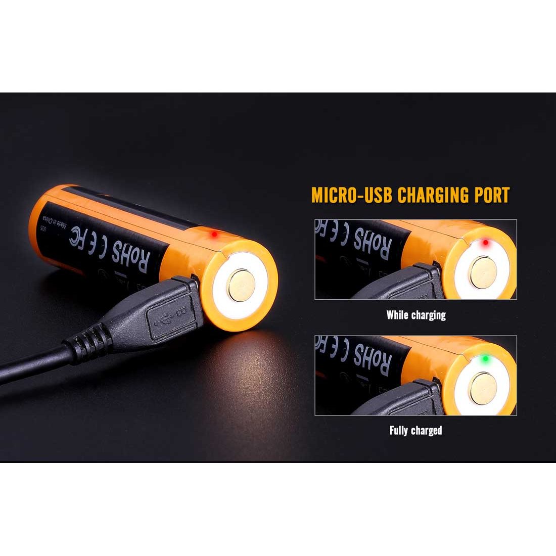 FENIX - ARB-L18-2600U USB Rechargeable 18650 Battery