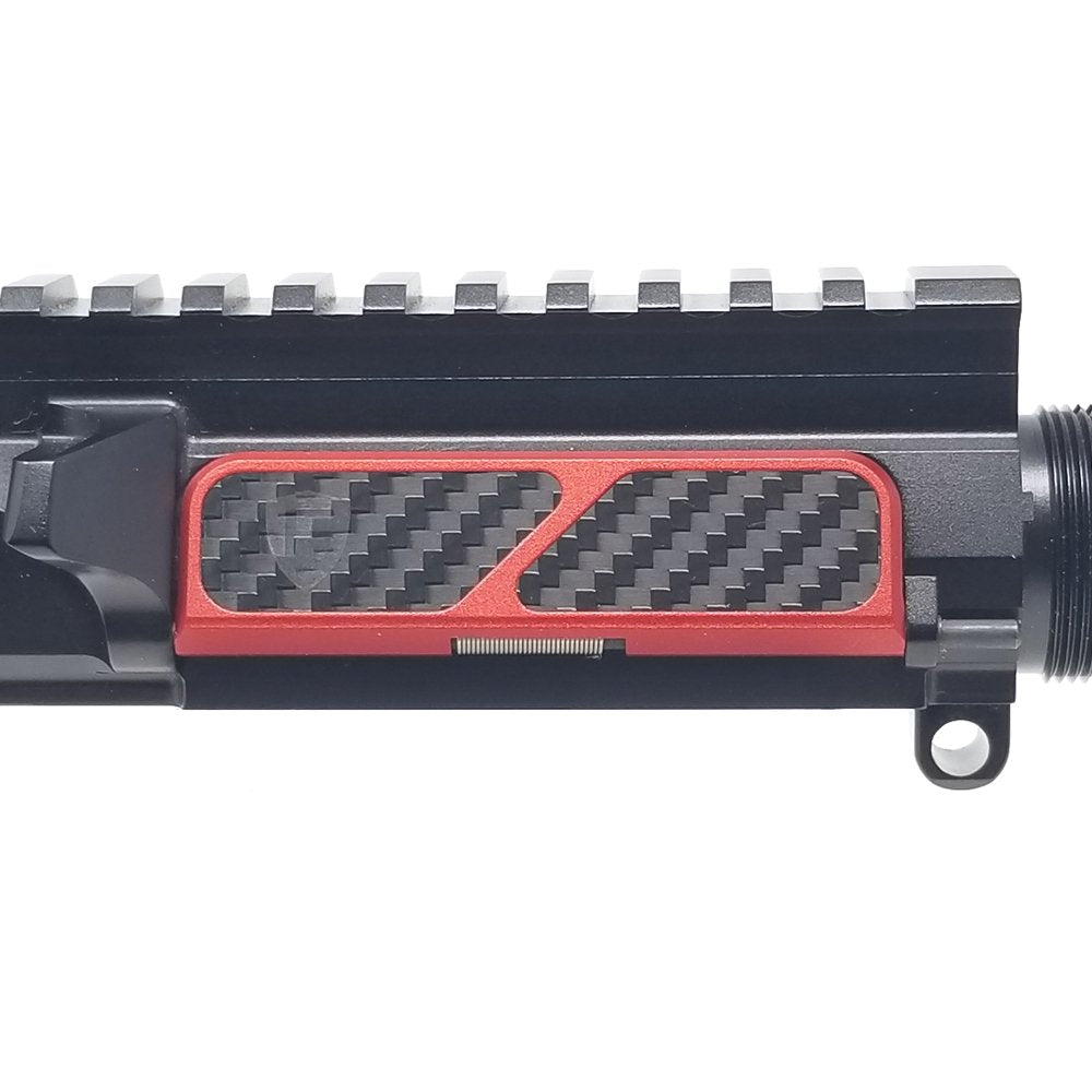 Fortis - Billet Dust Cover - Carbon Fiber - Red — view 8
