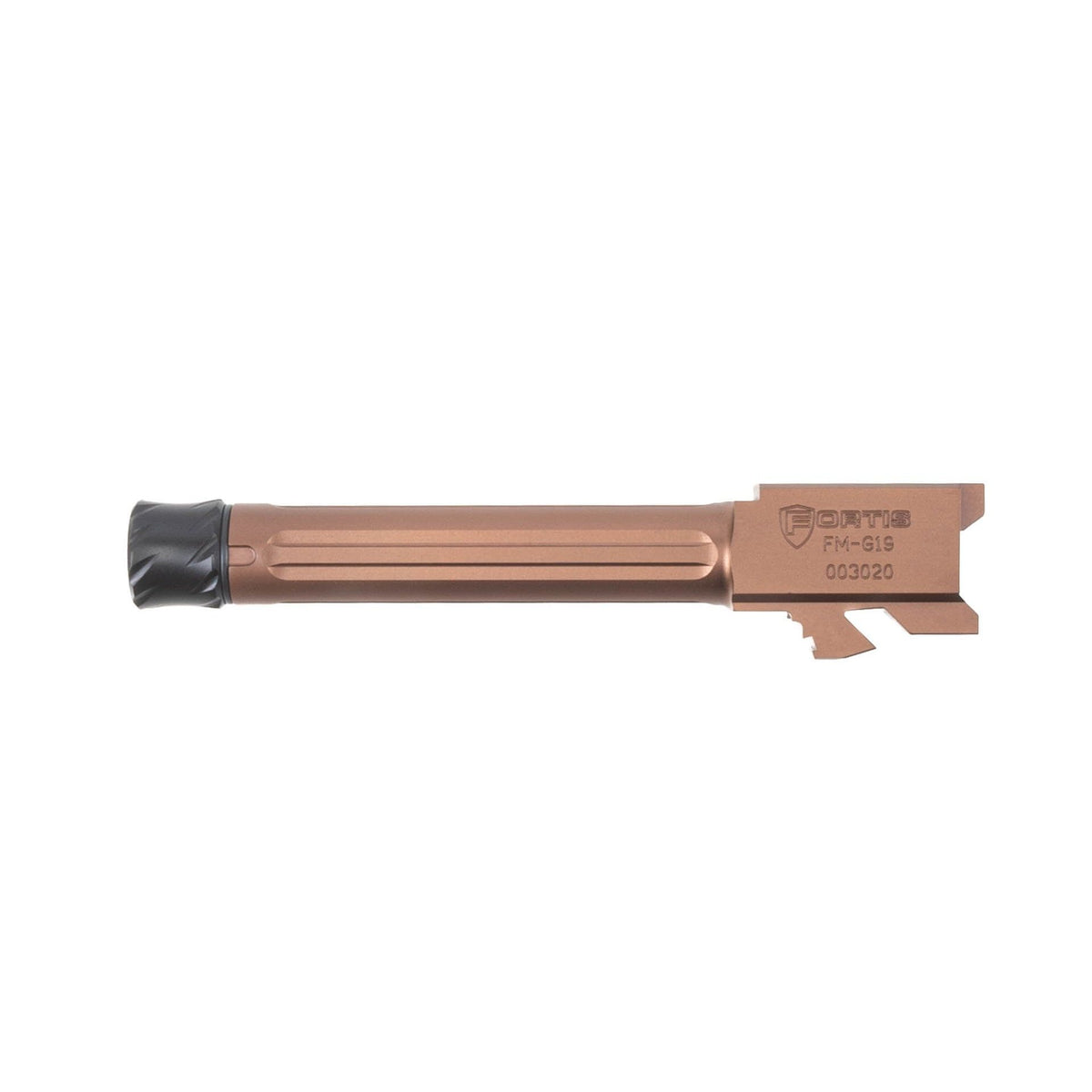 Fortis - Glock Match Grade Barrel 19 Threaded TiN Coating Gold