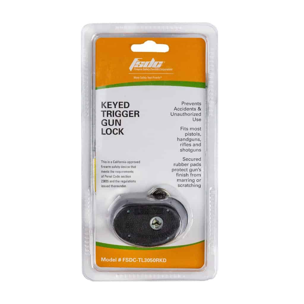 Firearm Safety Devices - Keyed Trigger Gun Lock