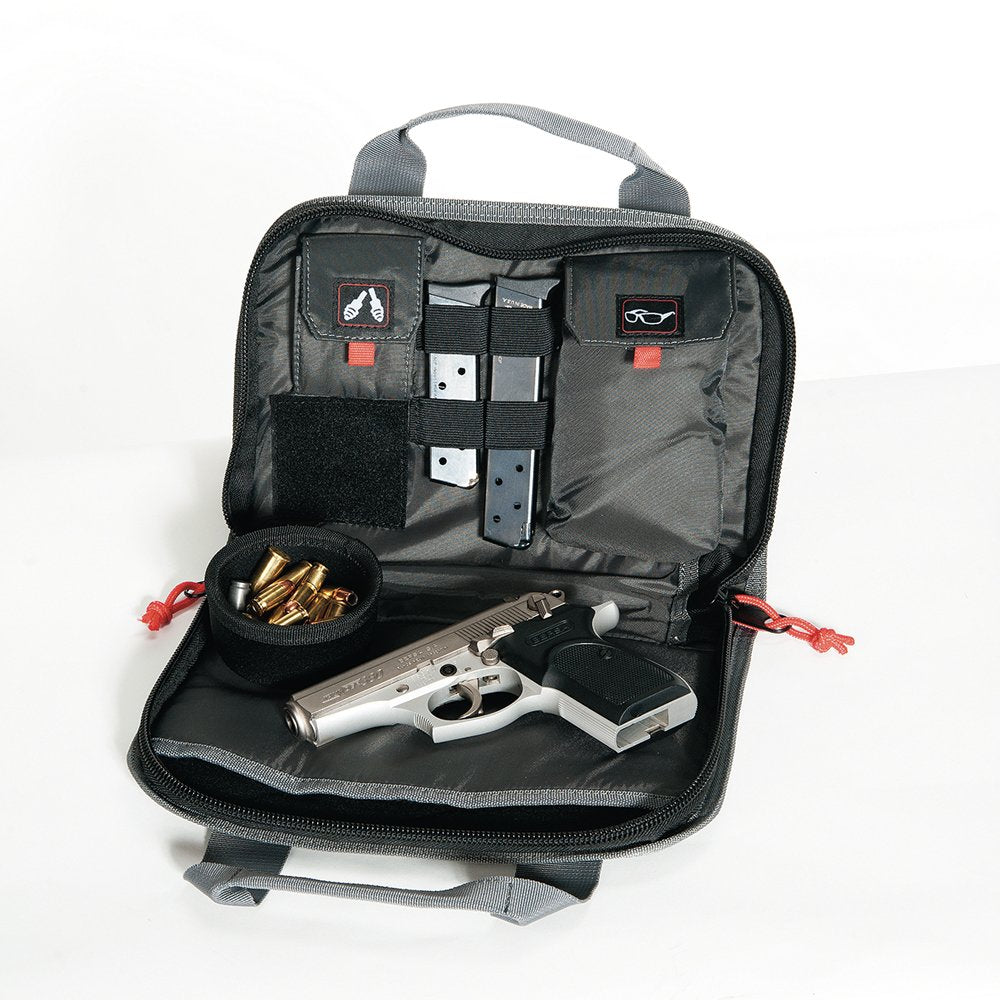 GPS - Double Compact Pistol Case with Mag Storage & Dump Cup