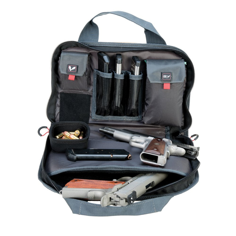 GPS - Double Pistol Case with Mag Storage - Rifle Green/Khaki